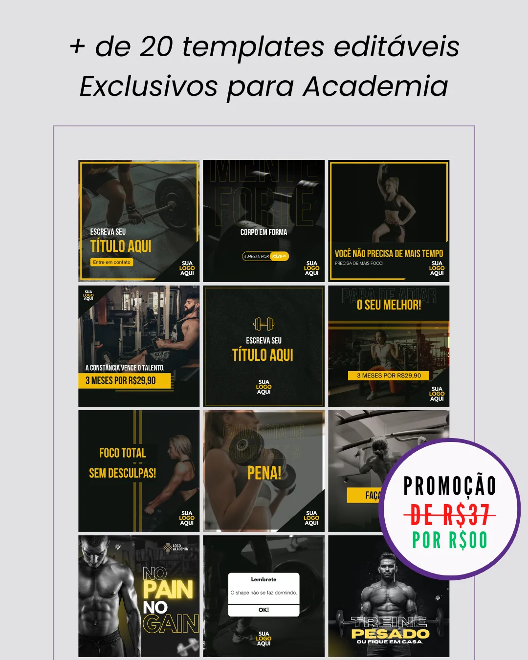 Exemplo de figurinhas